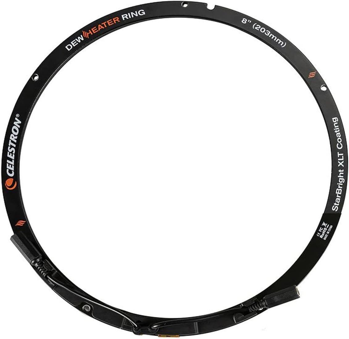 Celestron - Dew Heater Ring - Aluminum Dew Prevention - Compatible 8'' Schmidt-Cassegrain, Edgehd, RASA Telescope, Black, 94051 image number 1