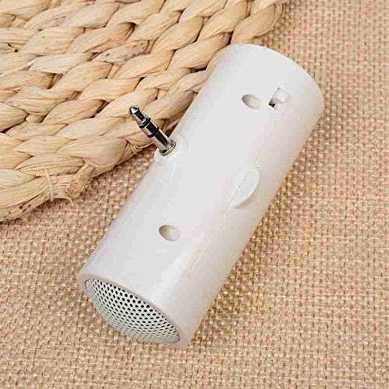 3.5Mm Jack Stereo Mini Speaker Portable MP3 Music Player Speaker Amplifier Loudspeaker for Mobile Phone Tablet Pc-White