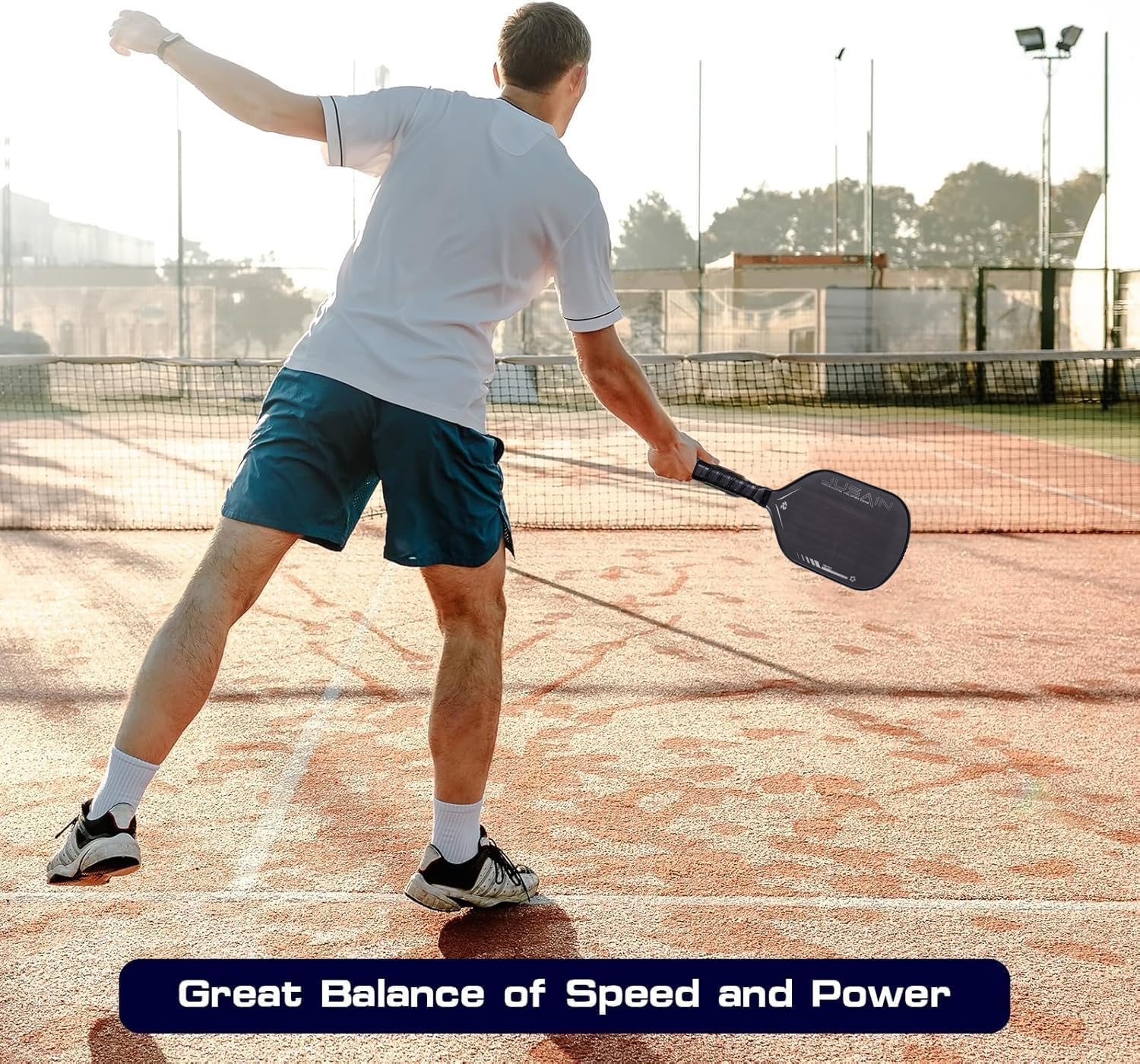 Pickleball Paddle - Carbon Fiber Pickleball Paddles - USAPA Approved -16MM Polypropylene Honeycomb Core-Increased Power and Spin for Ultimate Spin & Consistency for Novice and Pro image number 1