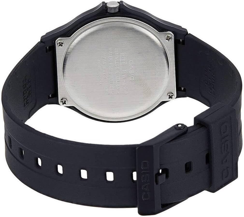 CASIO GENTS ANALOGUE MW59-1B image number 1