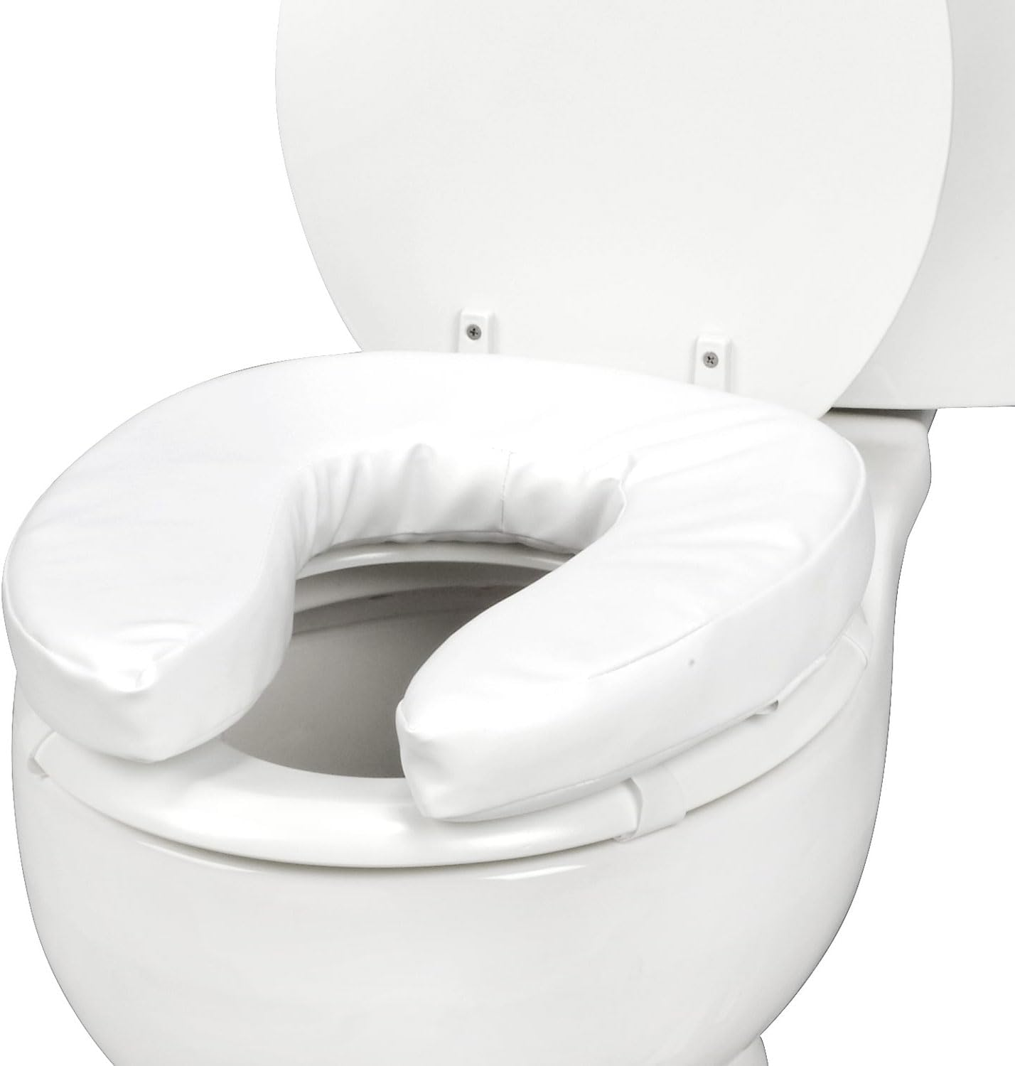 Duro-Med Toilet Seat Cushion, Cushioned Toilet Seat, Padded Toilet Seat Cover, Vinyl, Easily Cleaned, 2 Inch image number 4
