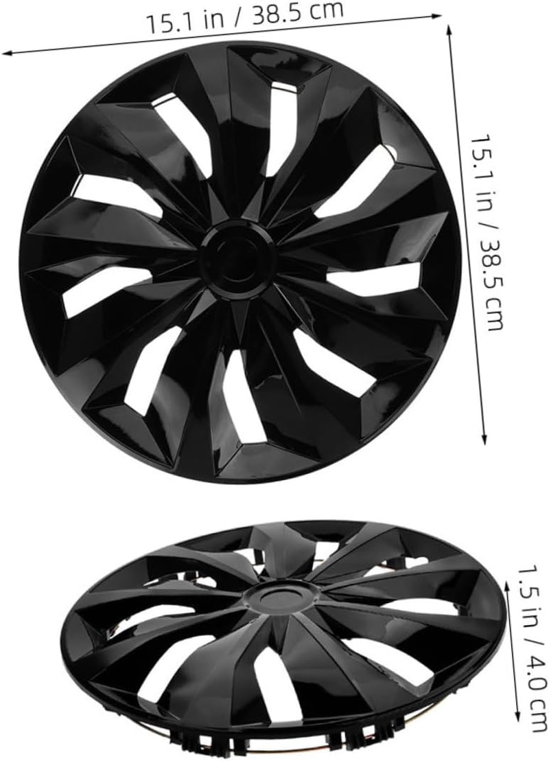 LALADEFIEE Car Hub Cap 14 Inch Black Automotive Wheel Rim Cover Universal Vehicle Hubcap Decorative Cover for Urban and Off-Road Use