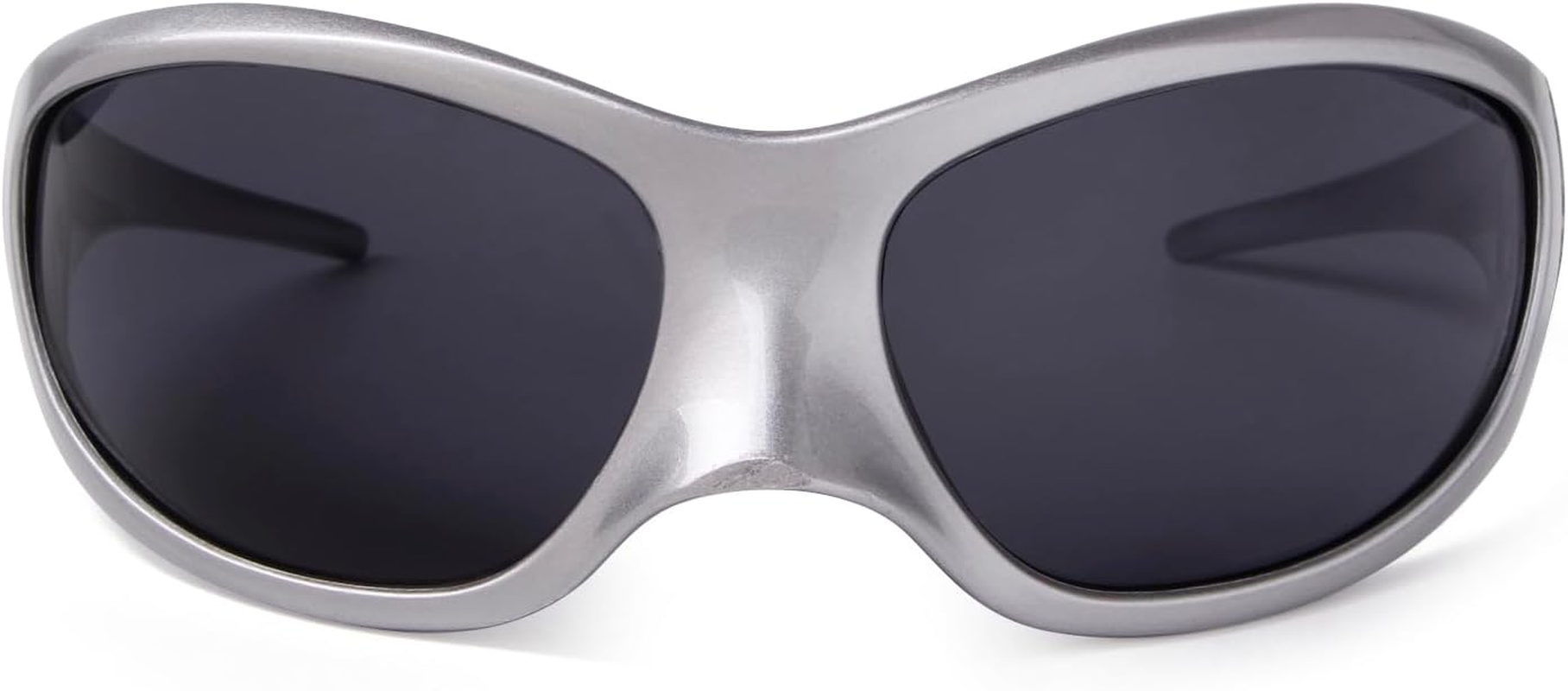 VIA LEECA Fashion Oversized Futuristic Sunglasses for Women Men, Y2K Wrap around Alien Style Accessories for Party