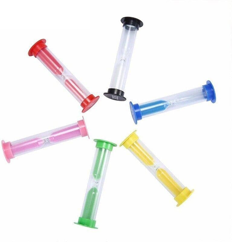 6X Sand Hourglass Timer AU Set-30Second Sandtimer Transparent 30S/1/2/3/5/10Min - Decorative & Functional, 3.4X1 Inches image number 4