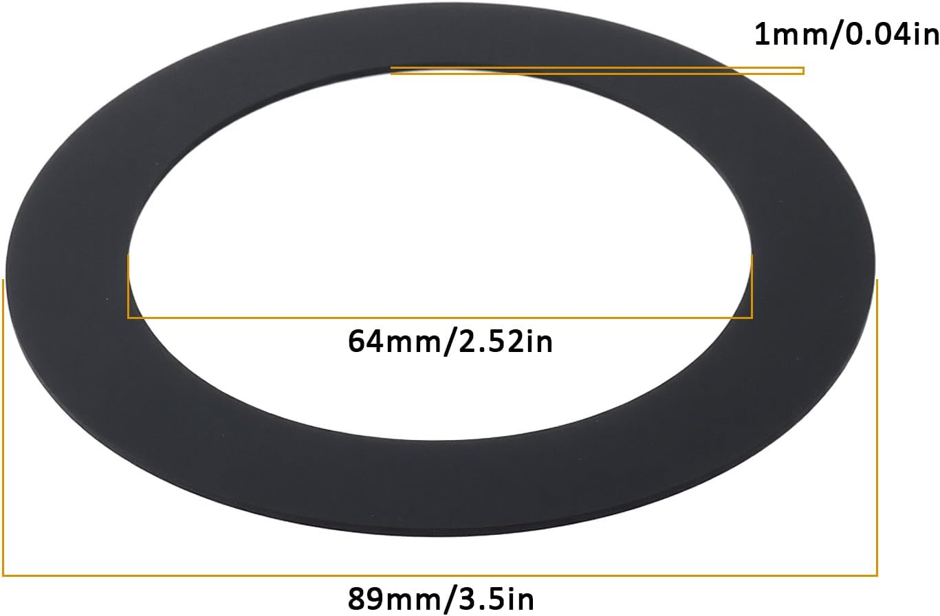 6Pcs 89X64X1Mm Ground Pool Skimmer Gasket Compatible with Hayward Compatible with Olympic
