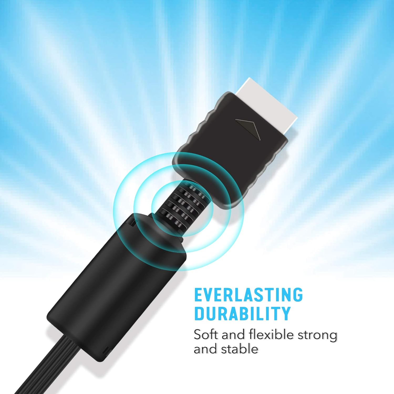 6Ft AV Cable for PS2 PS1 PS3, AV to RCA Composite Audio Video TV Cord Compatible with Playstation 1 2 3 image number 3