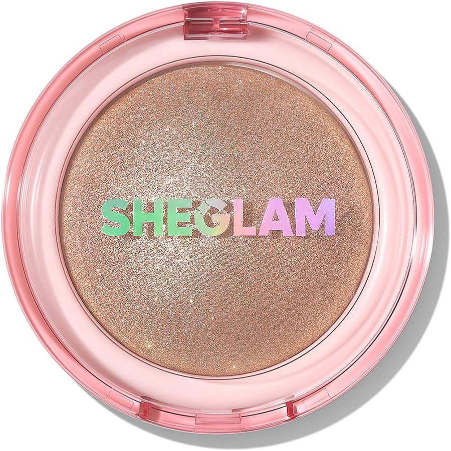 SHEGLAM Glowchi Bouncy Highlighter Mochi-Like Formula Highlighter Long-Lasting Shimmer Makeup-Cherry Blossom