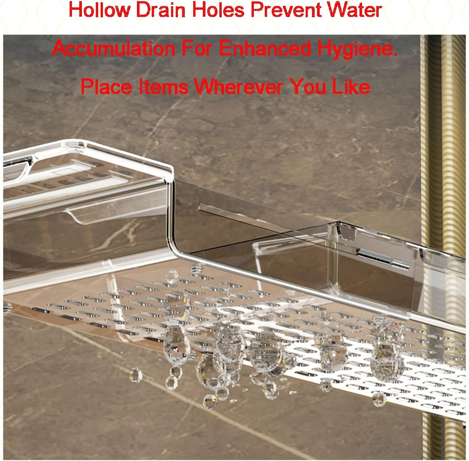 Expandable Drain Bath Caddy Tray for Tub,Simple Bathtub Table Trays Storage Rack,Storage for Towels, Books, Wine Glasses,Phone and Shower(Color2) - Color1 image number 4