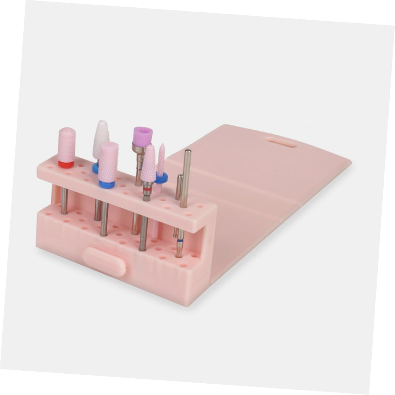 LOORGVEL Nail Drill Bit Holder Stand Nail Art Organizer Manicure for Home Salon image number 1