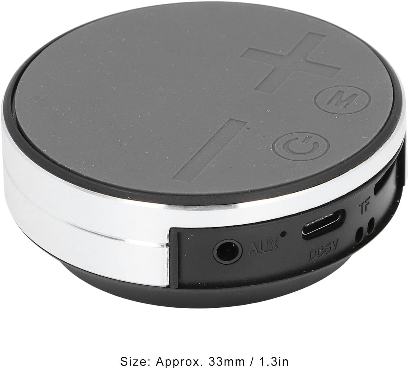 Bone Conduction Speaker, Portable Stereo Mini Waterproof Music Player, Mini Size Music Player with Strong Suction Cup Base for Home Outdoor Travel (Silver) image number 6