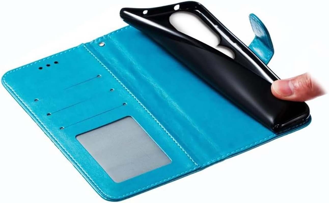 Shingtomua for Iphone 11 Case Wallet with Card Holder Kickstand Magnetic Soft Leather Flip Fold Case for Iphone 11 Cover (Blue, Iphone 11) image number 2