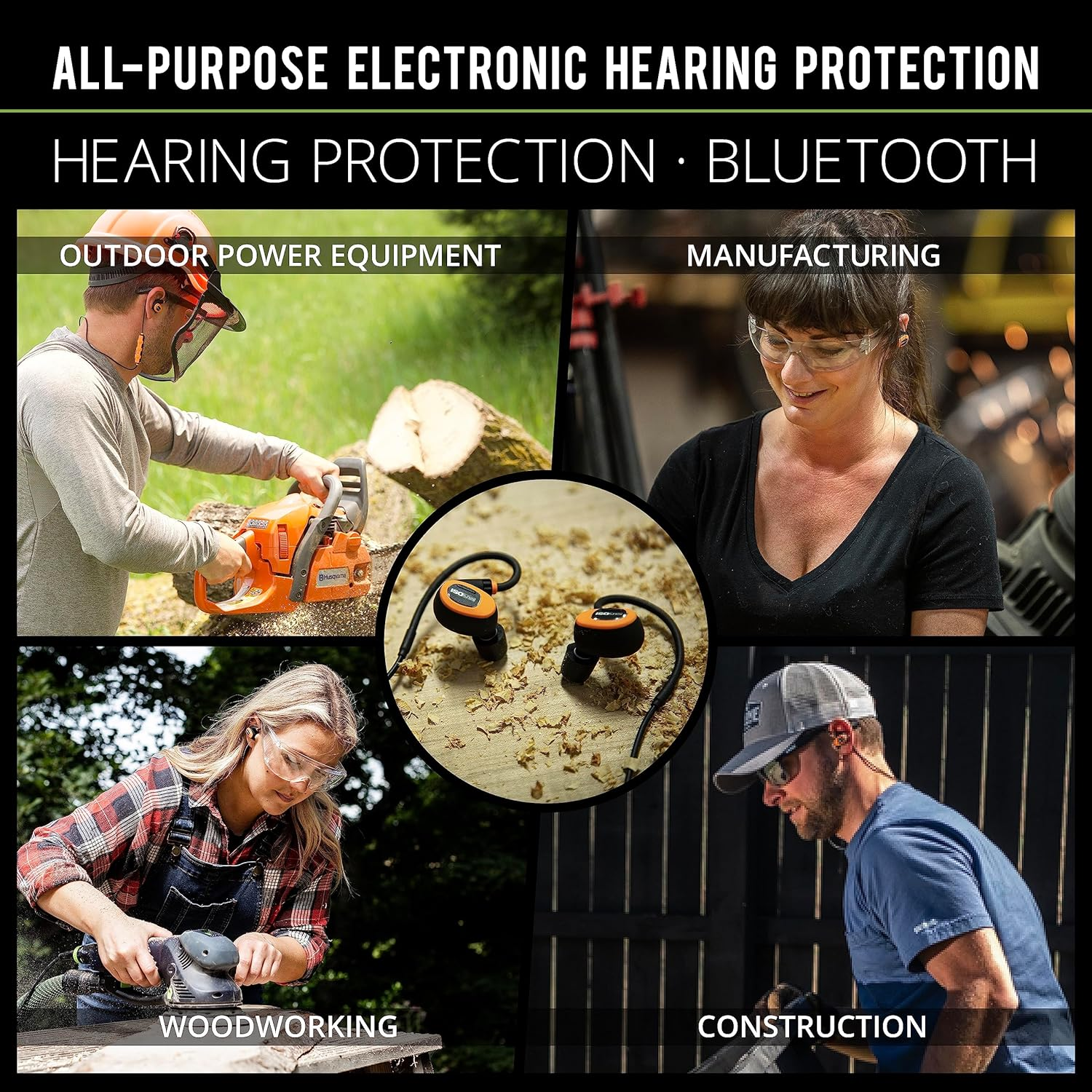 Isotunes PRO 2.0 Osha-Compliant Noise Isolating Bluetooth Ear Plugs (Safety Orange) image number 5