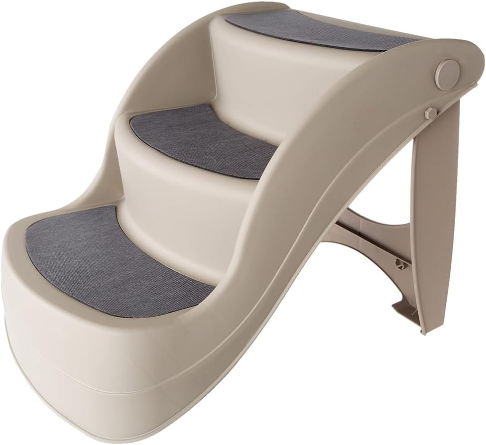 3-Step Pet Stairs, Non-Slip Pet Ramp, Dog Ladder Cat Ramp, Portable Dog and Cat Steps, Pet Stairs for High Beds, Sofas, and Vehicles (49 * 38 * 38 CM image number 3