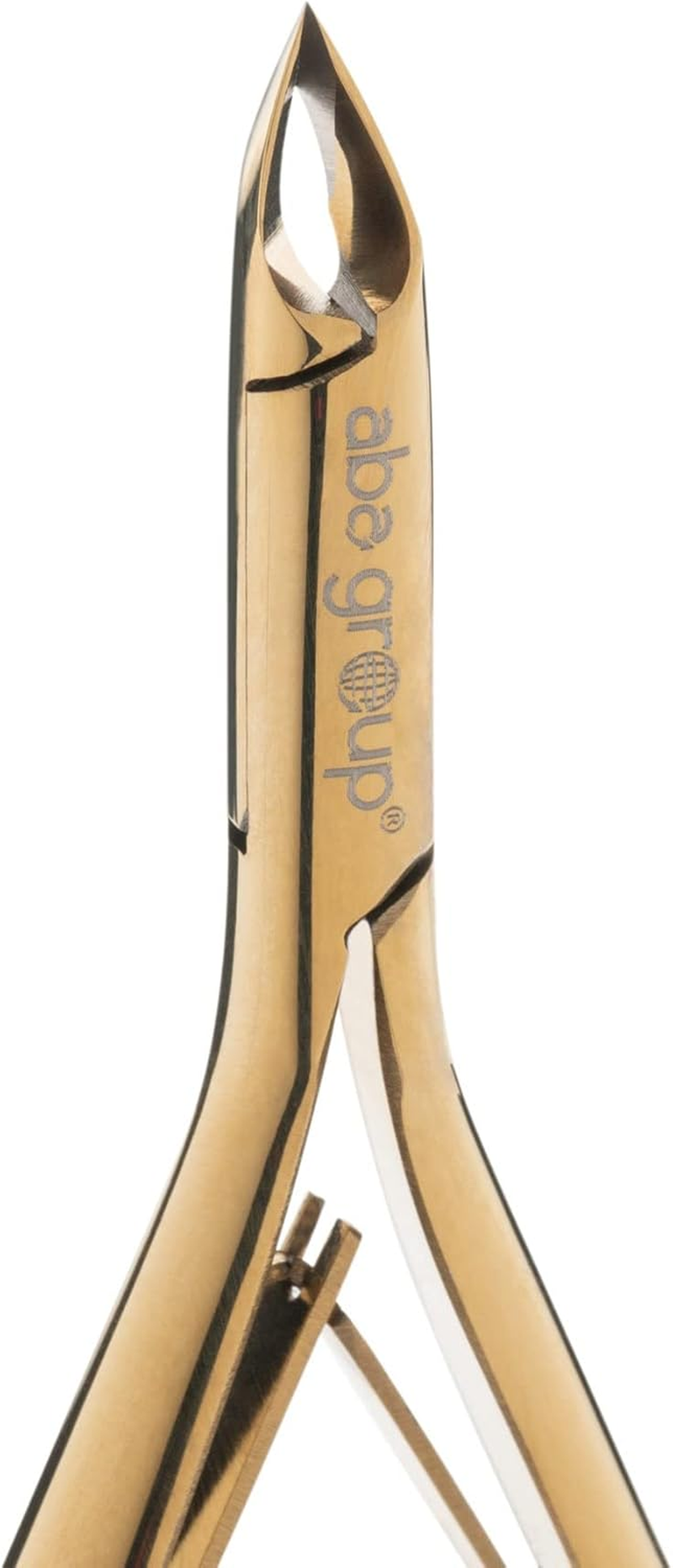 Aba Group Golden Cuticle Nippers with Two Springs 3 Mm (1148) Cuticle Cutter Stainless Steel with Sharp and Smooth Cut Fine for Removing Excess