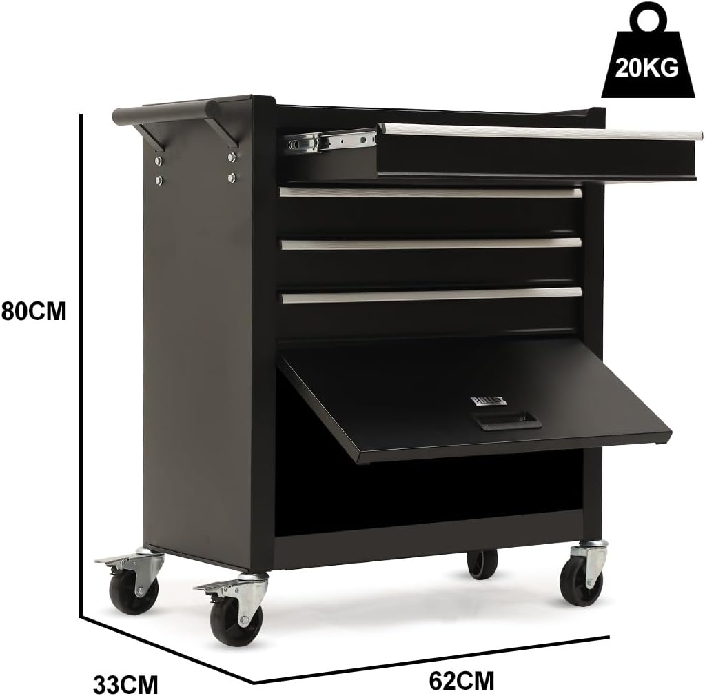 5 Drawer Tool Cabinet - Black image number 3