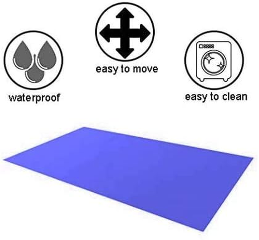 HNYG Reusable Flat Slide Sheet for Patient Transfer, Turning, and Repositioning in Beds, Hospitals and Home Care, Sliding Draw Sheets to Assist Moving Elderly and Disabled (Blue, 110X70 CM)