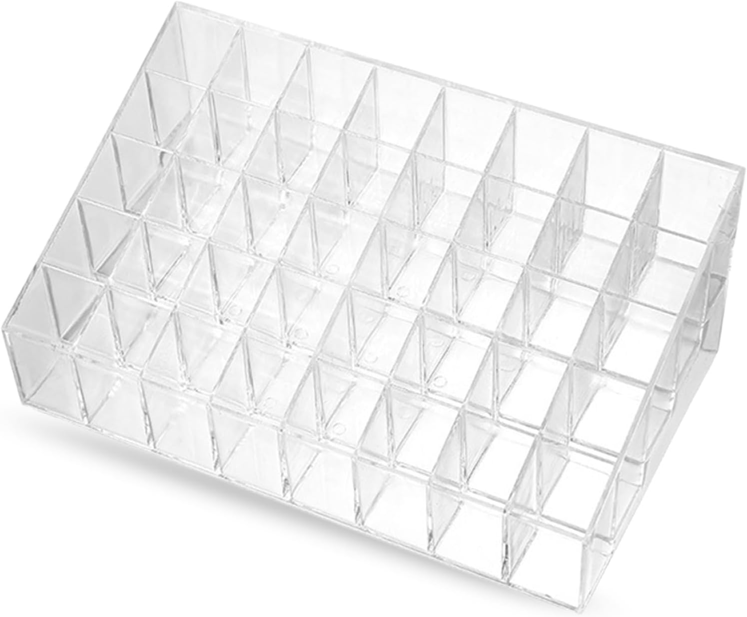 40 Grids Lipstick Organiser Acrylic Lipstick Storage Transparent Lipstick Holder Lipstick Stand Makeup Cosmetic Organiser image number 2