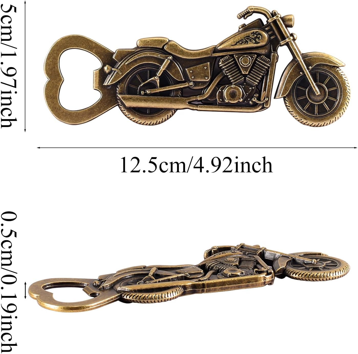 Unique Motorcycle Beer Bottle Opener， Men Vintage Motorcycle Bottle Opener, Fathers Day Gift Birthday for Him Dad Husband Grandpa Boyfriend