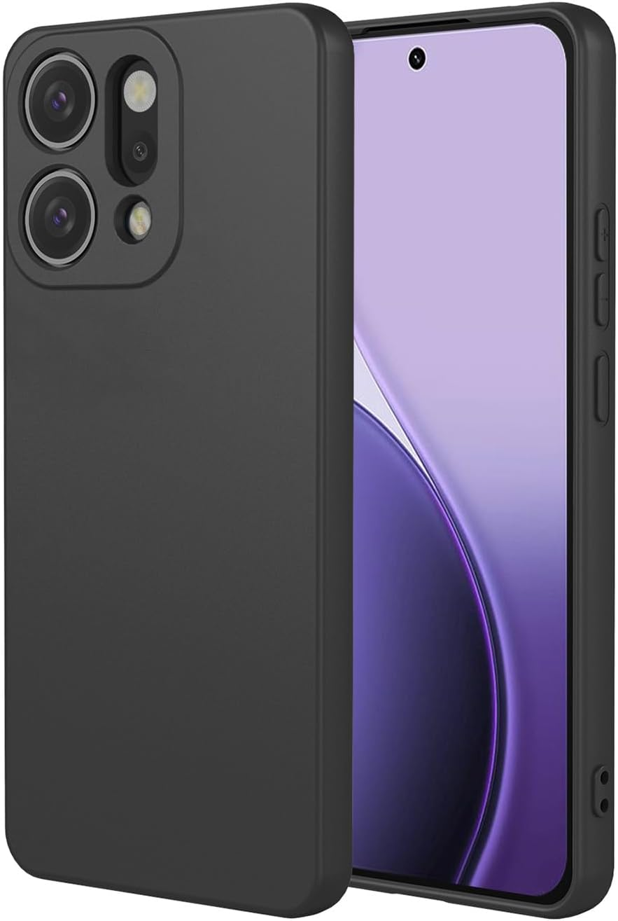 BORYA Silicone Case for Oppo Reno14 Pro 5G (Reno 14 Pro), Ultra Thin Silky Soft Touch Shockproof Mobile Phone Case, Premium TPU Protective Case, Scratch-Resistant Microfibre Lining Case Cover, Blue