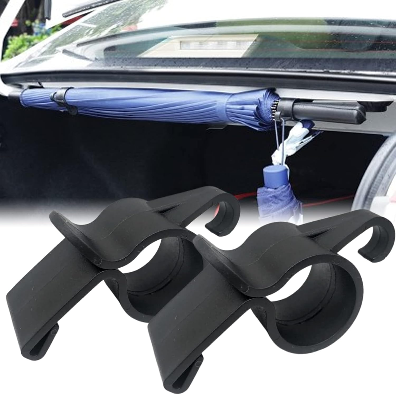 Car Trunk Organizer Umbrella | Car Trunk Umbrella Clip | Easy to Use Heavy Duty Car Trunk Umbrella Holder for Most,Trucks image number 3