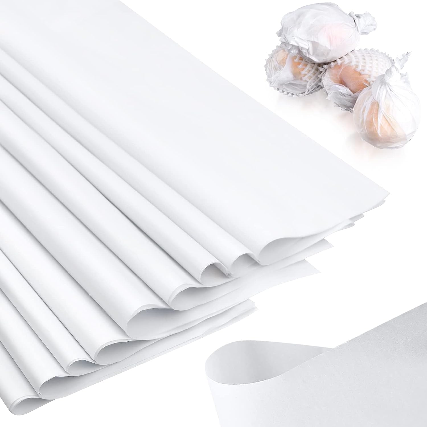 RYKOMO 100 Sheets 20 X 30 Inch Acid Free Archival Tissue Paper Unbuffered No Acid Paper White No Lignin Free Packing Tissue Paper for Preserving Clothing Storage Textiles Present Wrap image number 4