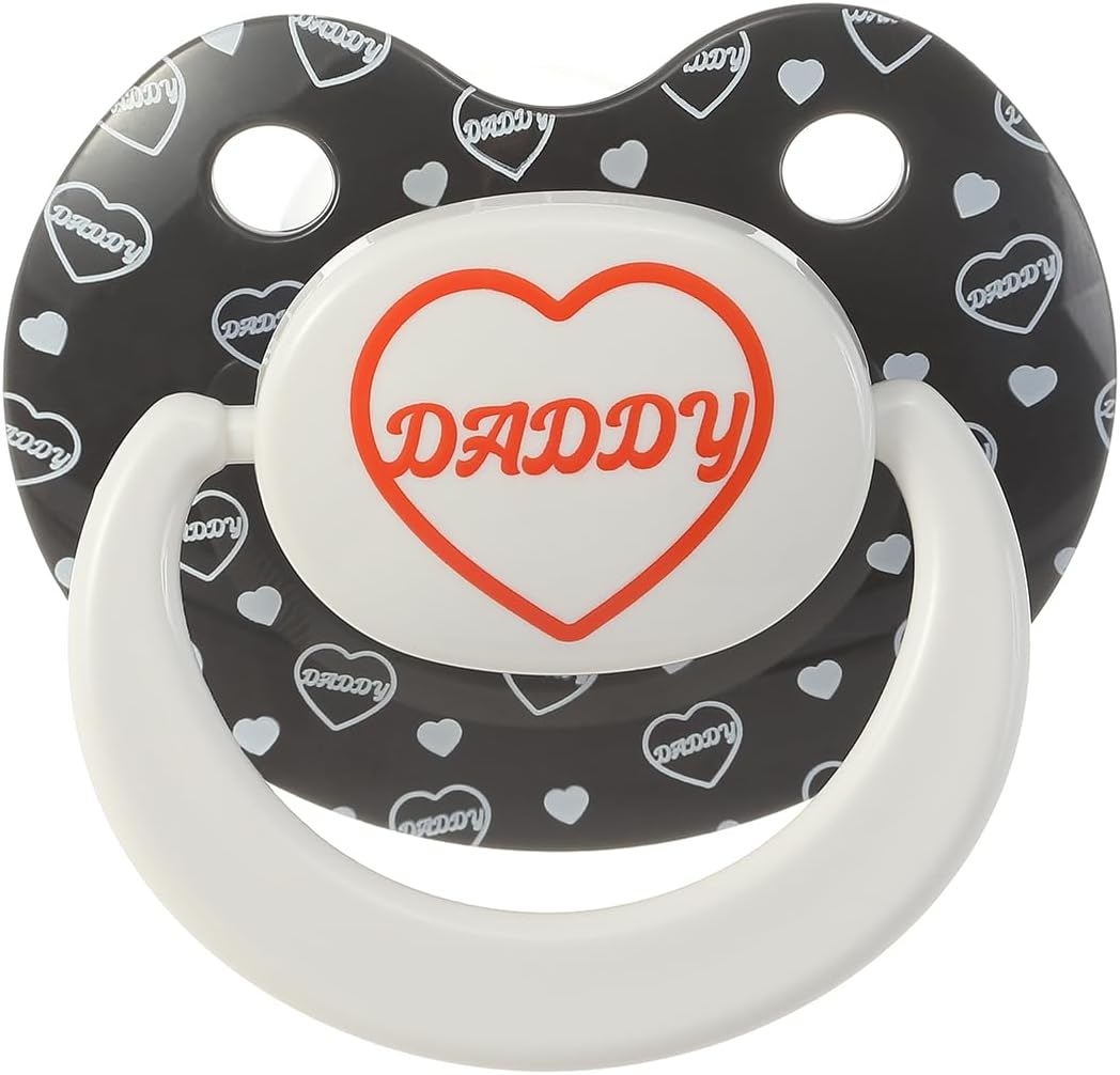 Adult Sized Pacifier Large Shield Pacifiers Butterfly Shaped Cute Printed Pacifier image number 3