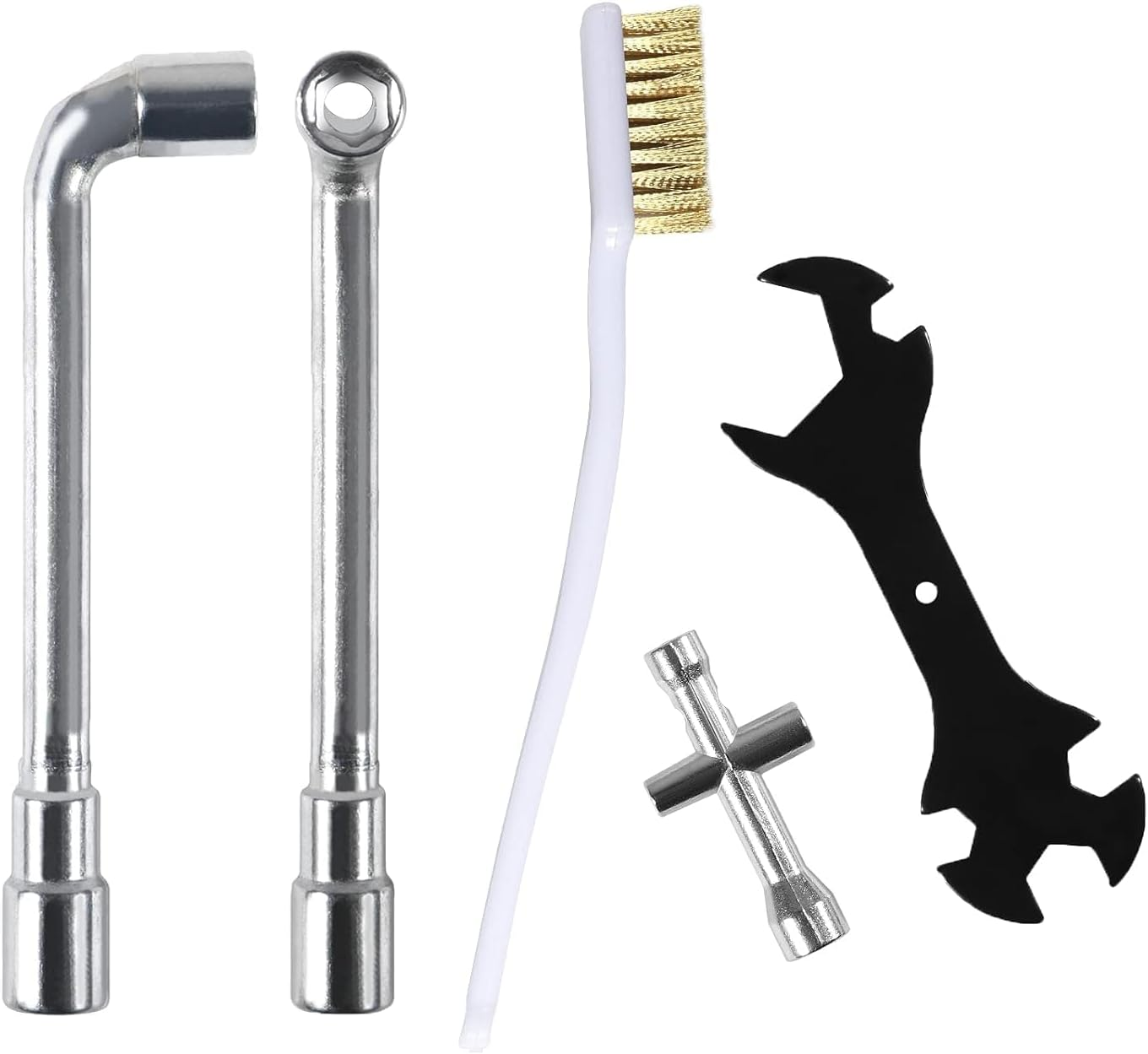 ATNSINC 6Mm 7Mm L-Shaped Hexagonal Wrench Tool for Fixed Mk8 Ender 3 for E3D Brass Nozzle Included Copper Wire Toothbrush 3D Printer Accessories (B)