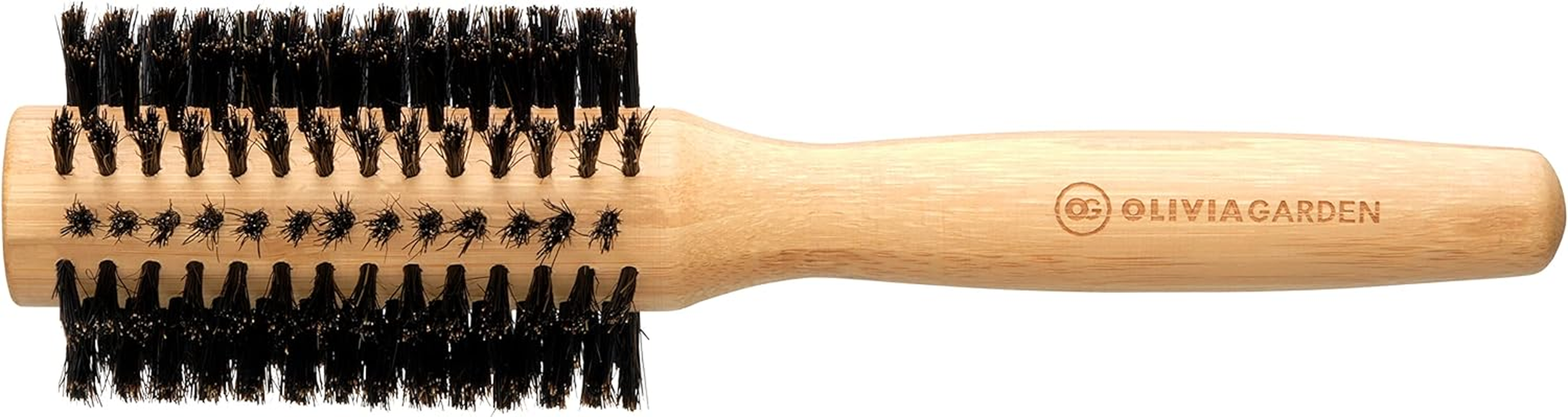 Olivia Garden Healthy Hair Bamboo round Brush 100 Percent Boar HH-B30 30 Mm image number 2