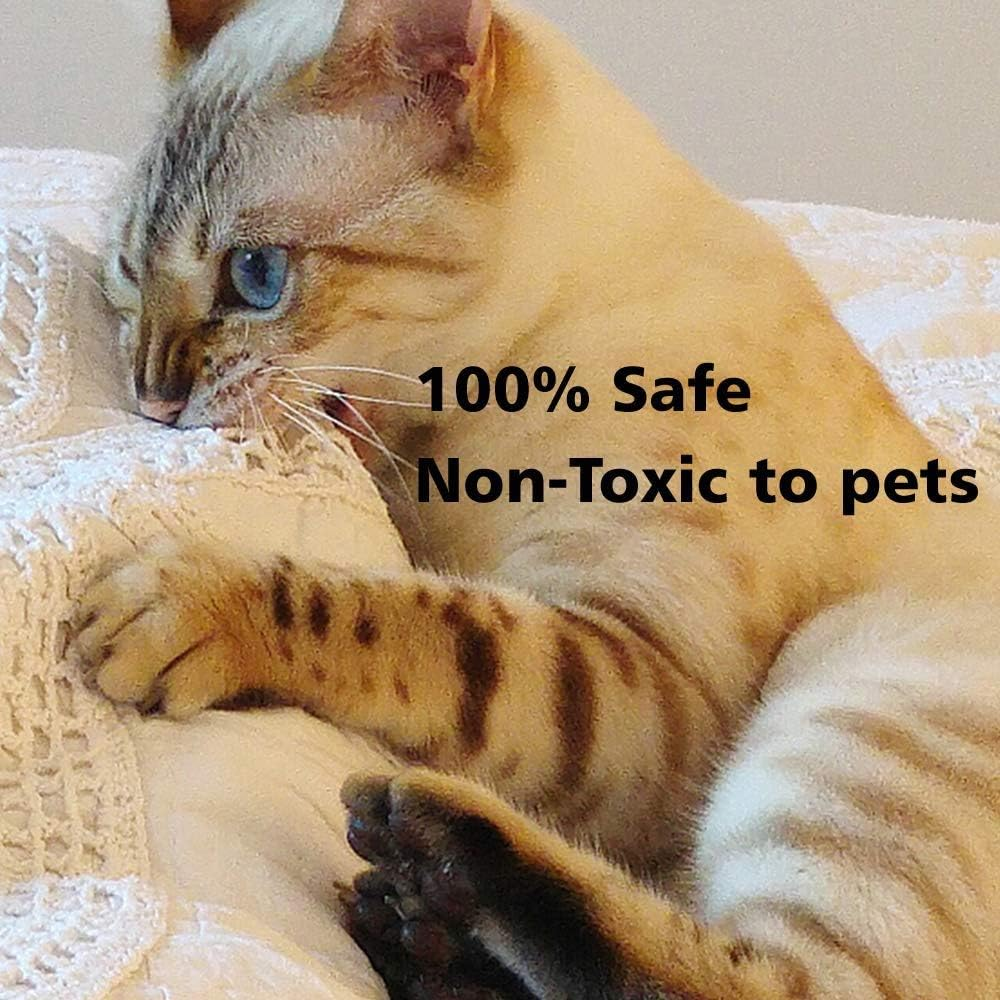 Cat Scratch Protection Training Tape, Pack of 12 Double-Sided Anti-Cat Scratch Tape for Sofa, 6 Pieces 17 Inches L X 10 Inches B Bands + 6 Pieces 16 Inches L X 12 Inches B Bands + 100 Adjusting Screws