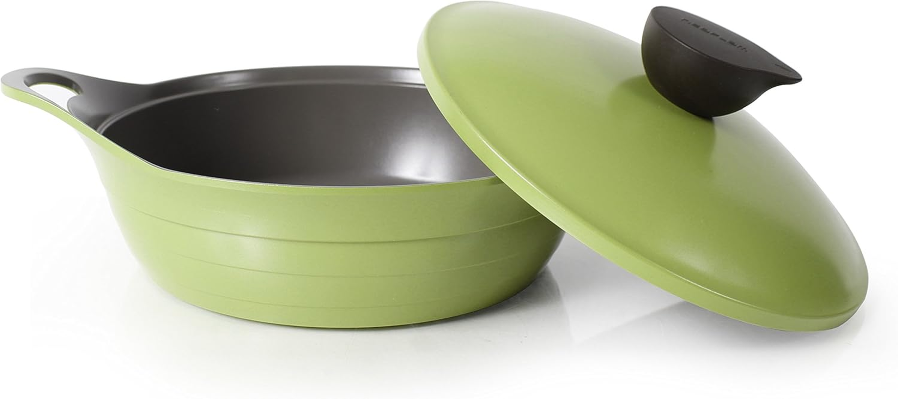 Neoflam Eela Low Stockpot Olive Green, 2.5 Qt image number 1