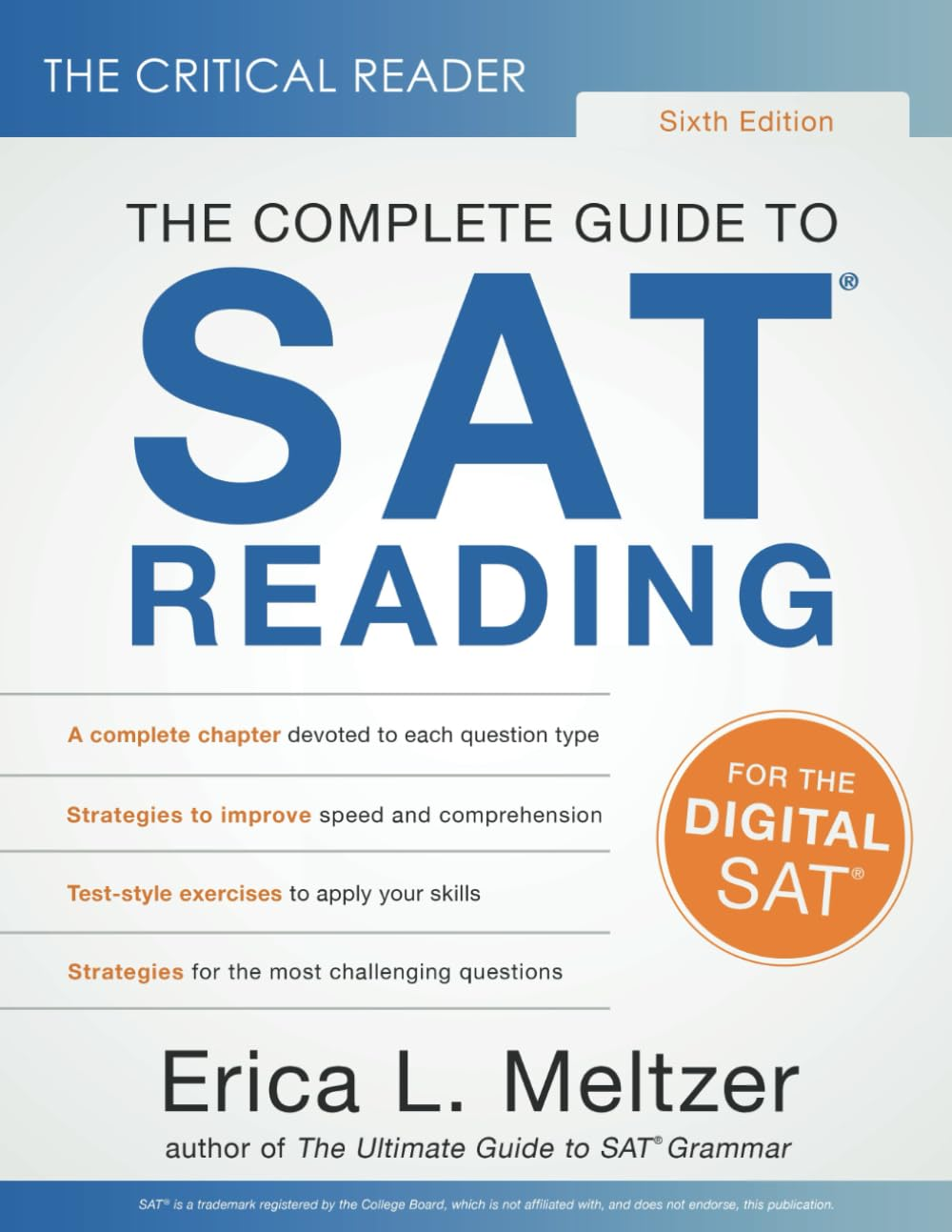 The Critical Reader, Sixth Edition: the Complete Guide to SAT Reading image number 1