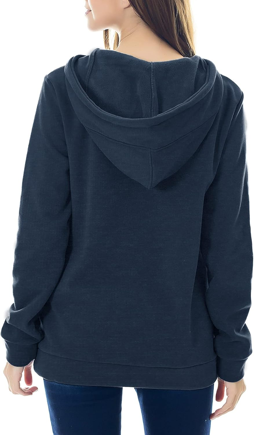 Smallshow Nursing Hoodies Fleece Maternity Sweatshirt for Breastfeeding image number 6