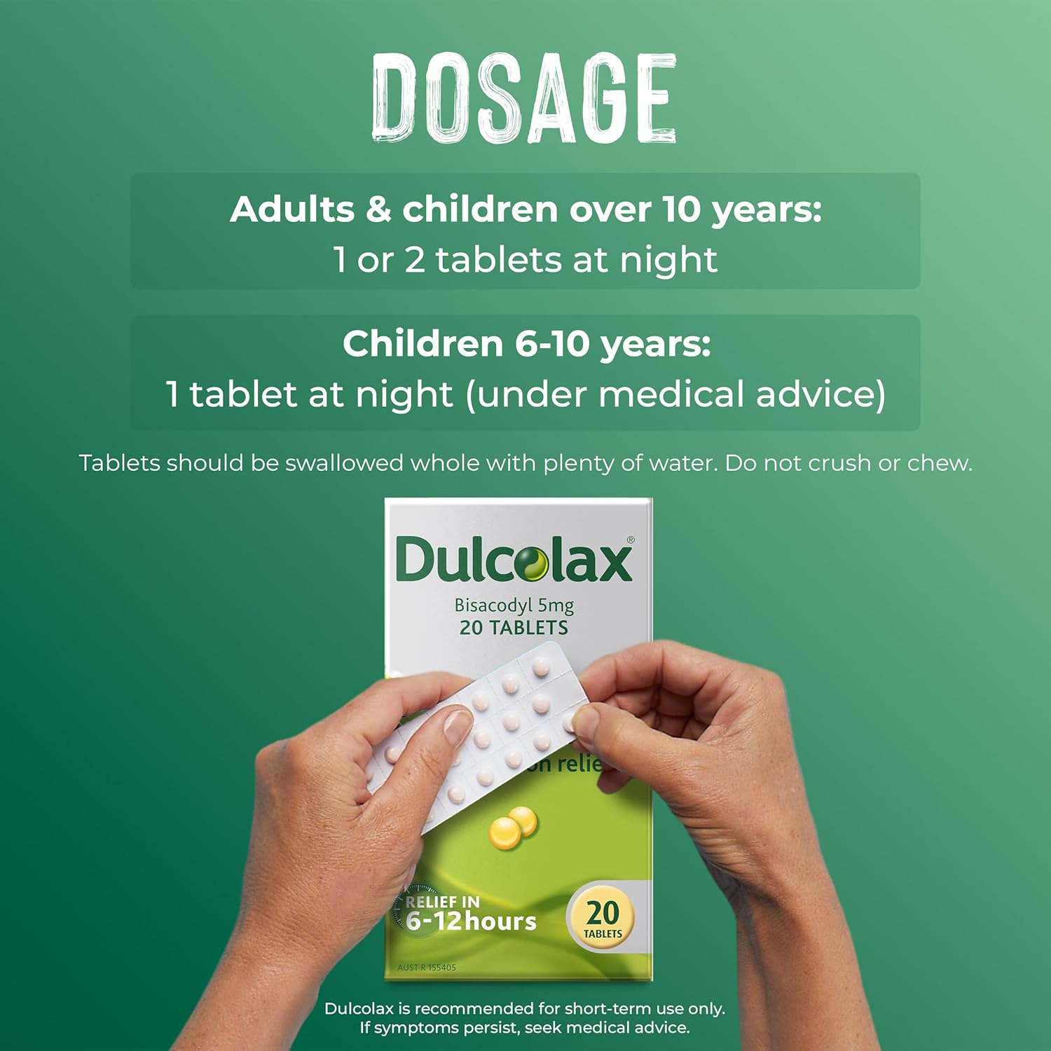 Dulcolax 5 Mg Gastro-Resistant 20 Tablets