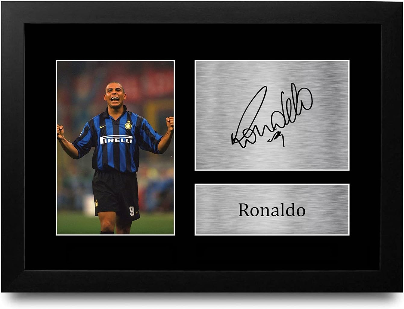 HWC Trading A4 Ronaldo Inter Milan Gifts Printed Signed Autograph Picture for Football Fans and Supporters