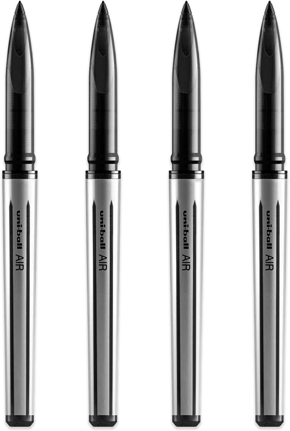Uni-Ball AIR - 0.7Mm Medium Rollerball - 6 Pack - Black - UBA-188-L
