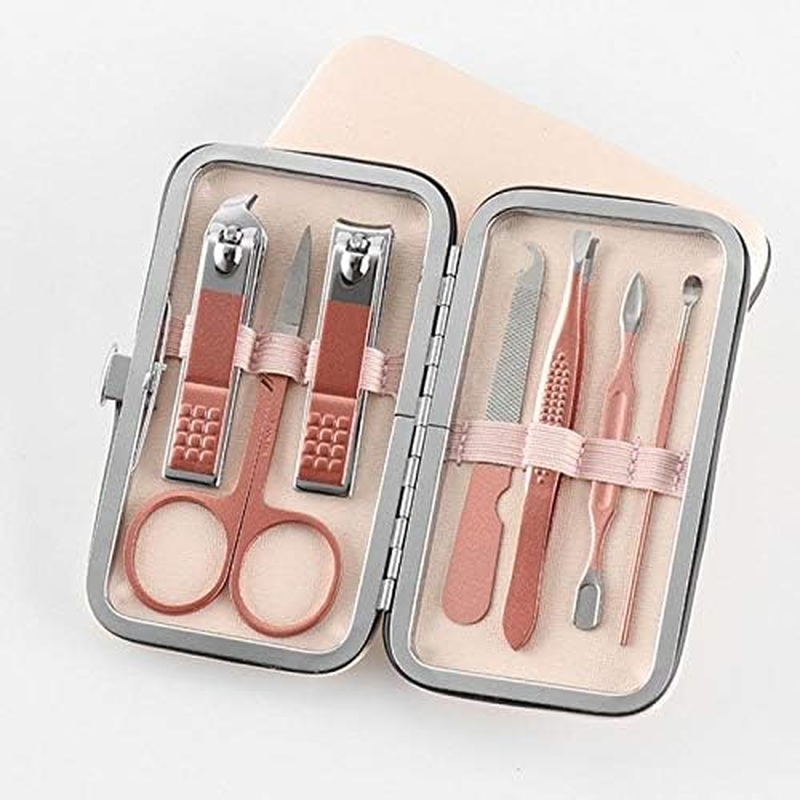 7Pcs/Set Nail Clippers Pedicure Set Portable Travel Kit Stainless Steel Nail Cutter Manicure Tool Set for Women Men Zhengpingpai image number 5