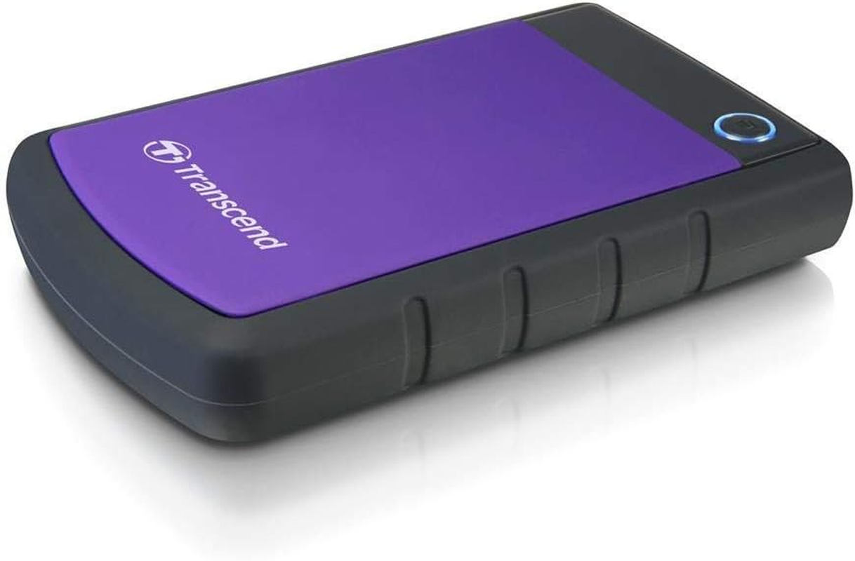Transcend 1TB, 2.5" Portable HDD, Storejet H3, Purple, Anti-Shock, TS1TSJ25H3P