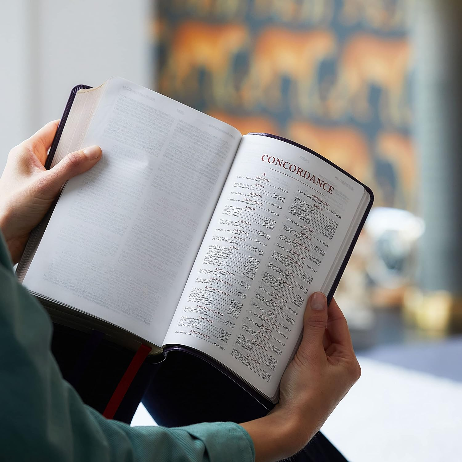 NKJV Personal Size Reference Bible, Sovereign Collection, Red Letter, Comfort Print [Brown]: Holy Bible, New King James Version image number 4