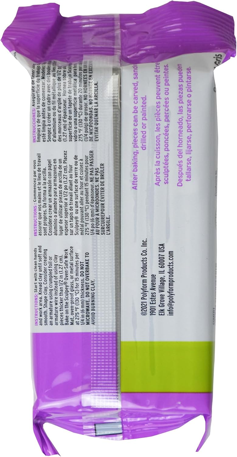 SCULPEY Polyform Super - 1Lb/454G - Medium Blend - Grey Polymer Clay Accessory image number 1