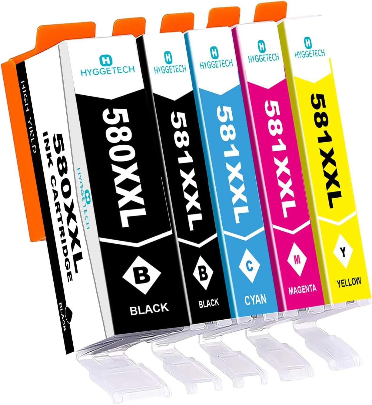 5XL Printer Cartridges Replacement for Canon PGI 580XXL CLI 581XXL PGI-580 CLI-581 Compatible with Canon Pixma TR8550 TS6150 TS8150 TR7550 TS8250 TS6250 TS9550 TS815150 1 TS611 51 TS9150