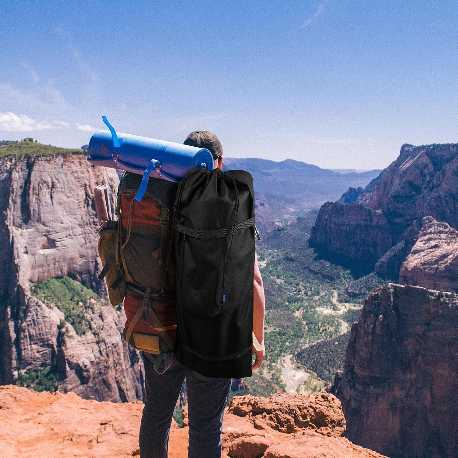 Berriphonia Tent Bag, Folding Camping Storage Pack, Large Duffel Bag for Storing Travel Camping Sports Equipment, Luggage Organiser Shoulder Strap, Single Attributes, Siehe Beschreibung, See image number 2