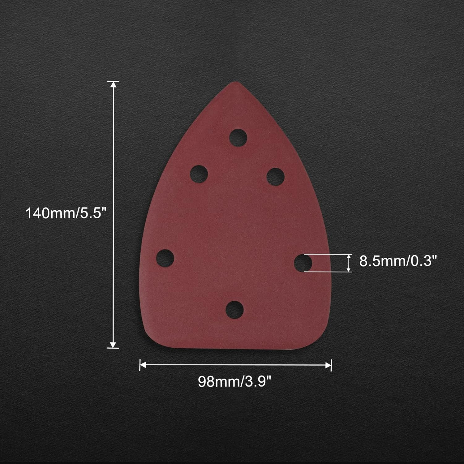 LEONTOOL 30 Pcs Mouse Sander Pads 600 Grit 6 Hole Hook and Loop Sandpaper for Detail Sander Sanding Disc image number 3