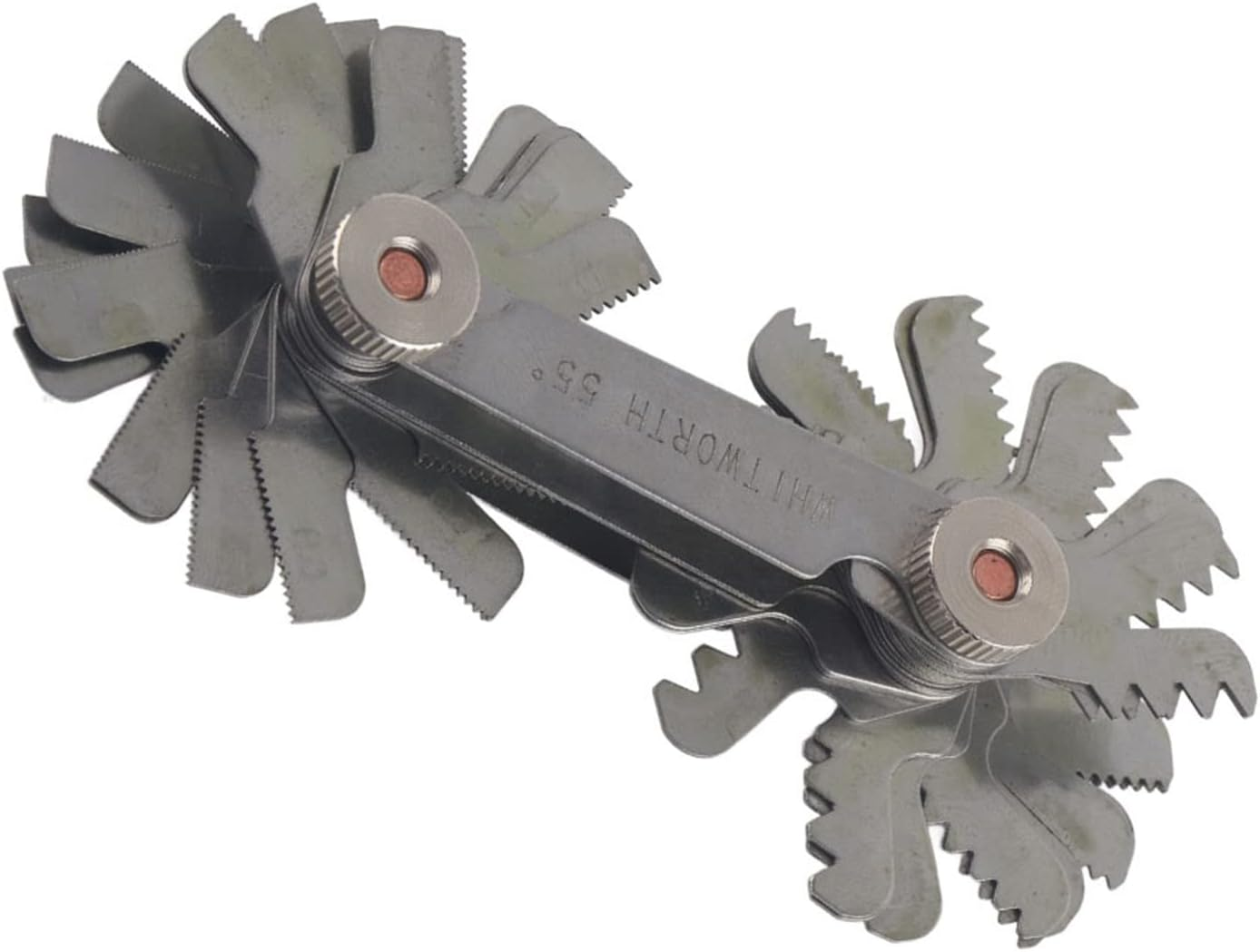 Thread Gauge, Engineer Adjustable Thread Gauge for Lathes (Metric+Imperial(52Pc)) image number 4