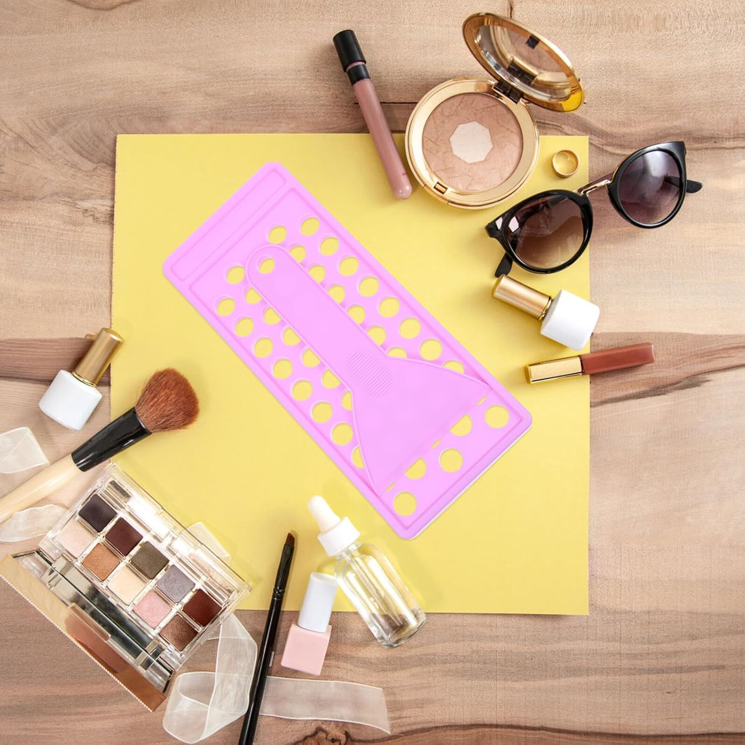 PP Lip Balm Mold Filling Tray with Spatula DIY Lip Gloss and Lipstick Container Kit Reusable Craft Tool for Handmade Moisturizing Balm image number 1