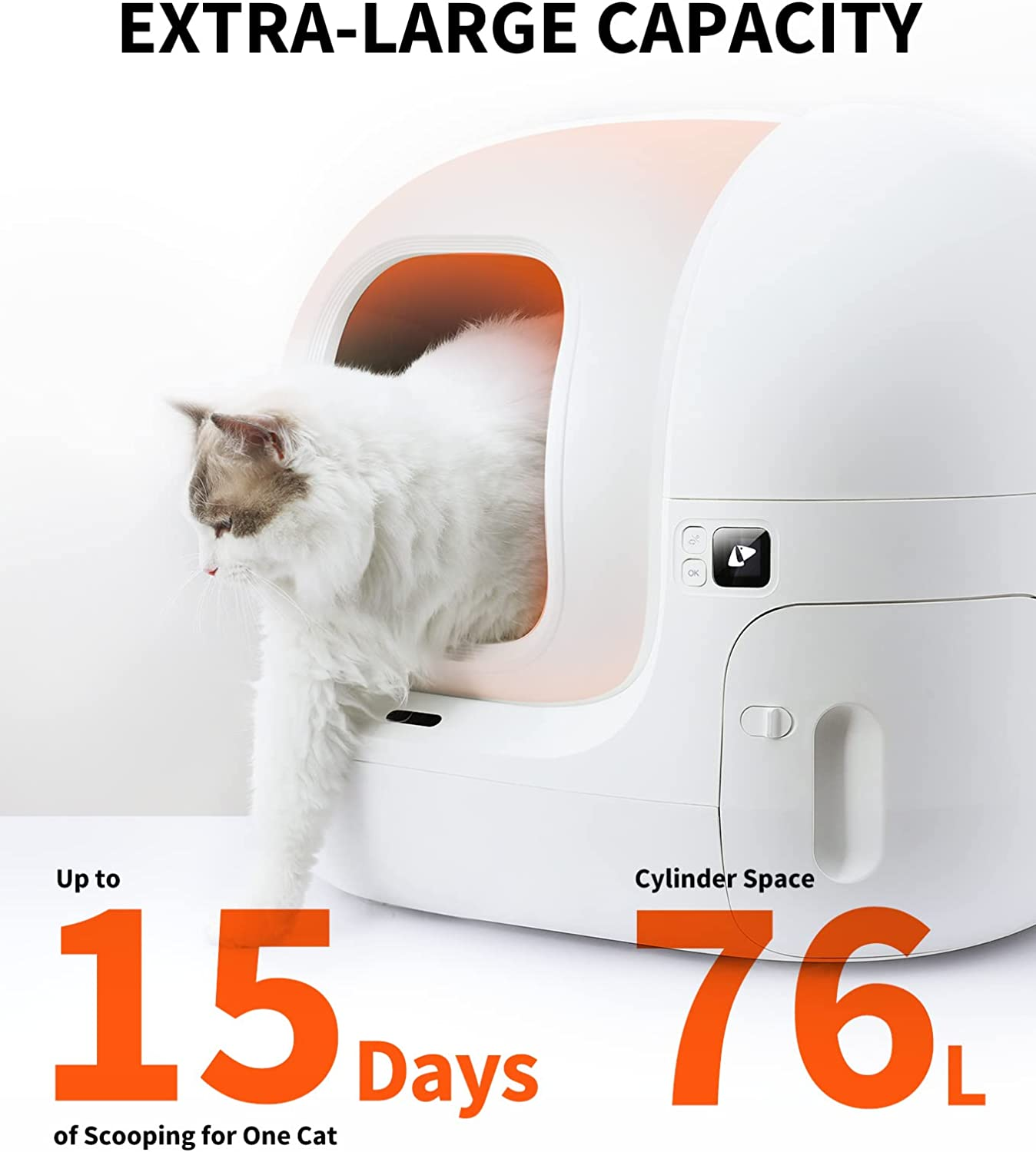 Petkit Cat Litter Box, White (Pkt4A)