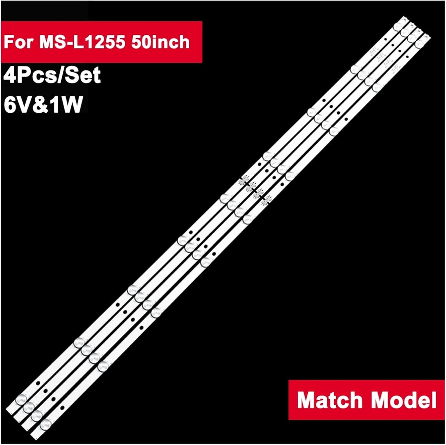 960Mm 6V Tv Led Backlight for MS-L1255 50Inch MS-L1255 V7 K50DLX9US CX500DLEDEM HL-00500A30-0901S-04 K50DLX9US PU50S7XL image number 2