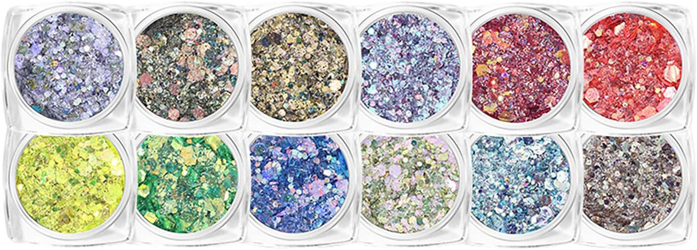 1 Set Iridescent Sequins Nail Glitter Mixed Nail Sequin Jewelry