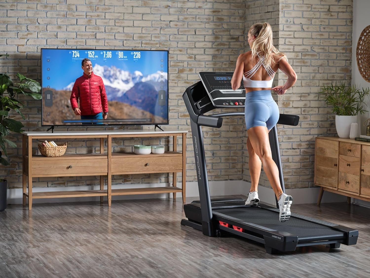 Proform Carbon TLX Treadmill - Perfect for Walking and Running With: 20 KPH Digital Quickspeed Control, 7&rdquo; Multi-Colour Display, Foldable Space Saving Design for Easy Storage and Bluetooth Enabled. image number 2
