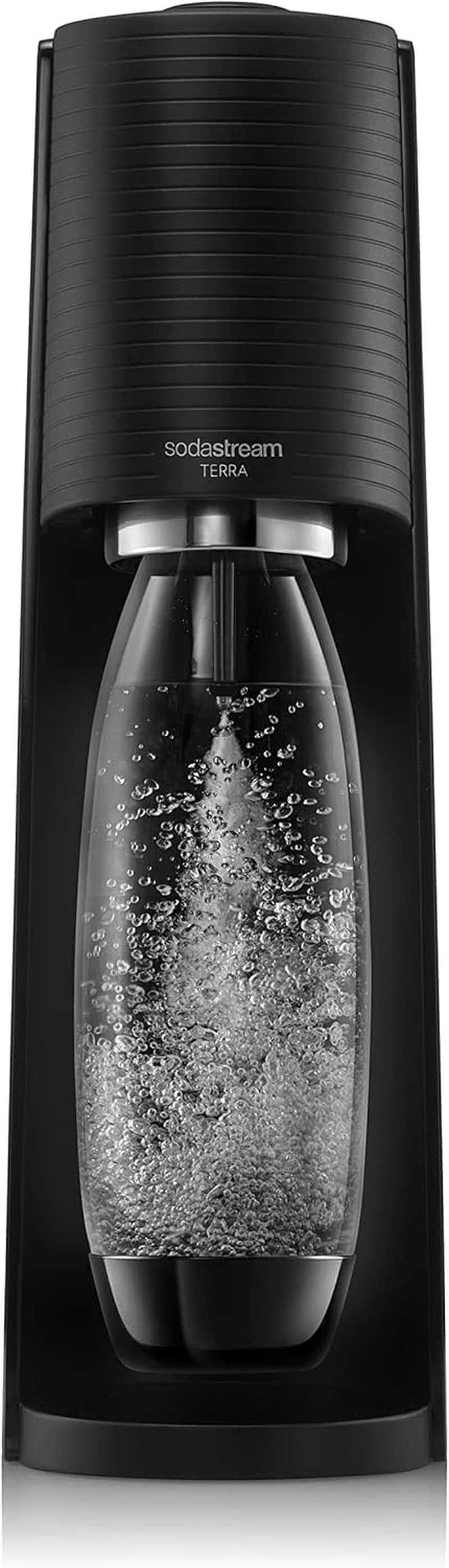 Sodastream Terra Value Pack Sparkling Water Maker with 2 X 1 L Dishwasher Safe Cast Bottles and 1 X Quick Connect CO2 Cylinder for Making up to 60 L of Sparkling Water, Matt Black image number 4
