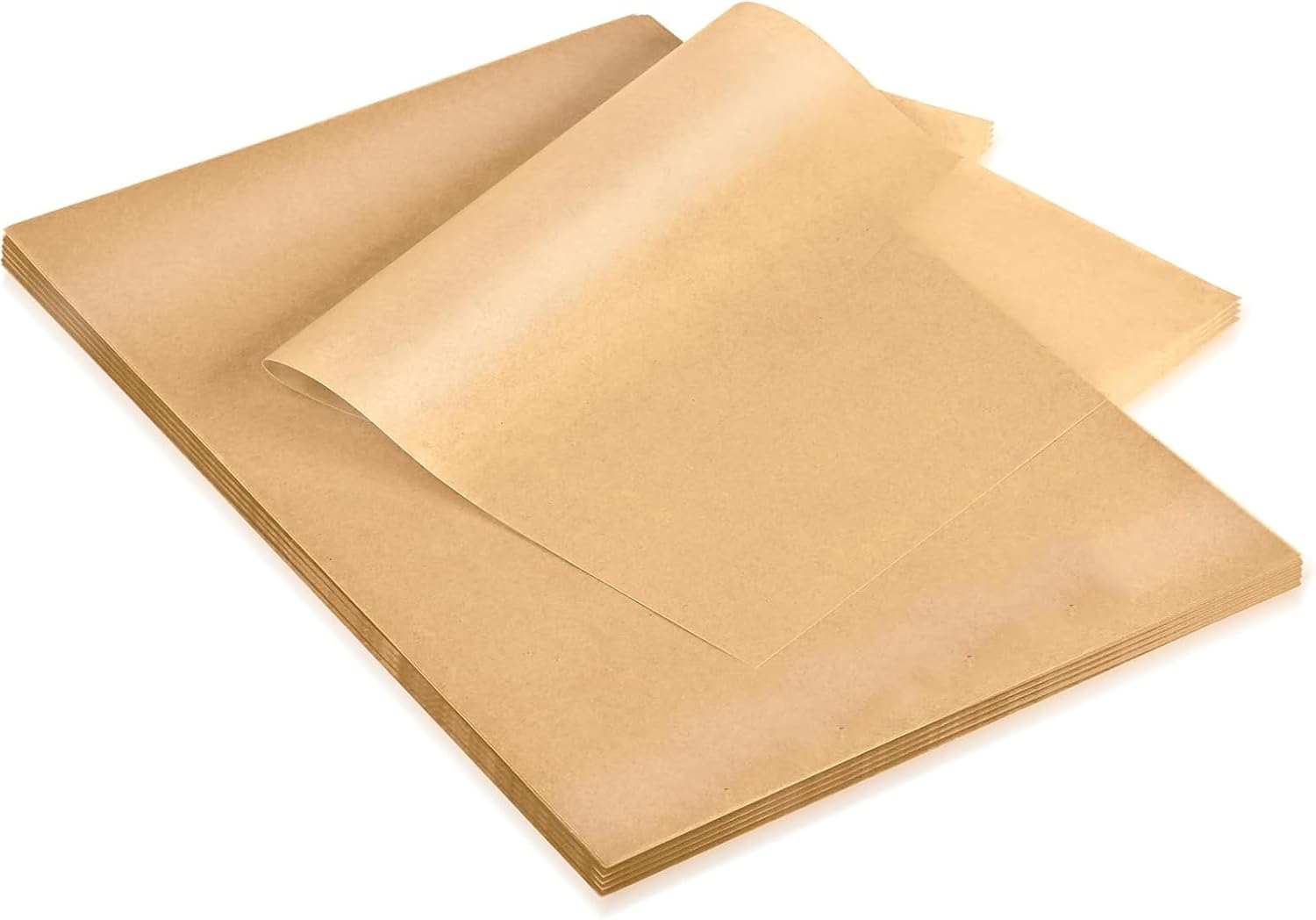 100 Pcs Unbleached Parchment Paper Baking Sheets, 8X12 Inch Precut Non-Stick Parchment Sheets for Air Fryer, Oven, Bakeware, Steaming